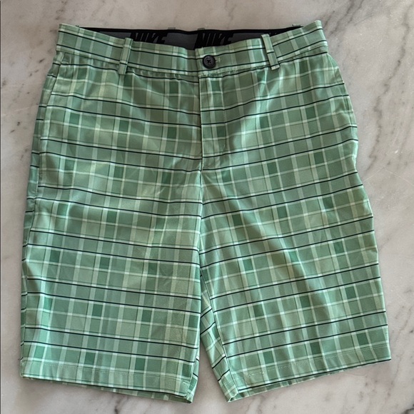 Nike Other - Nike Dri-Fit Men's Green Checkered Shorts